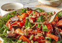 Марокканський салат зі смаженою морквою та фініками: ароматна осіння страва